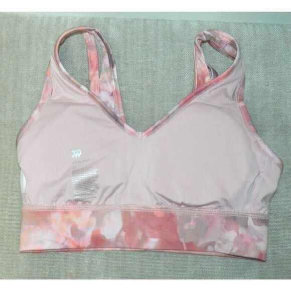 All In Motion Target Sports Bra Size X-Small Pink Watercolor Design‎ - Picture 3 of 5